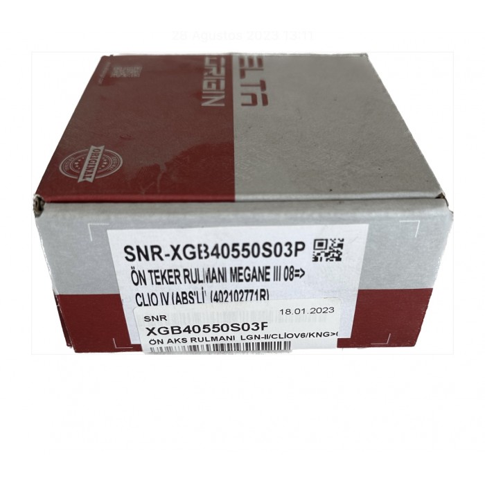 Ön Teker Rulmanı MeganeIII ClioIV Absli 402102771R 7701208950