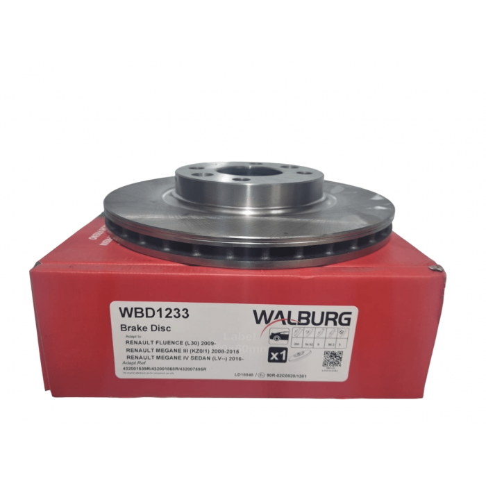 Arka Fren Diski Fluence Megane 3 Megane III ADET